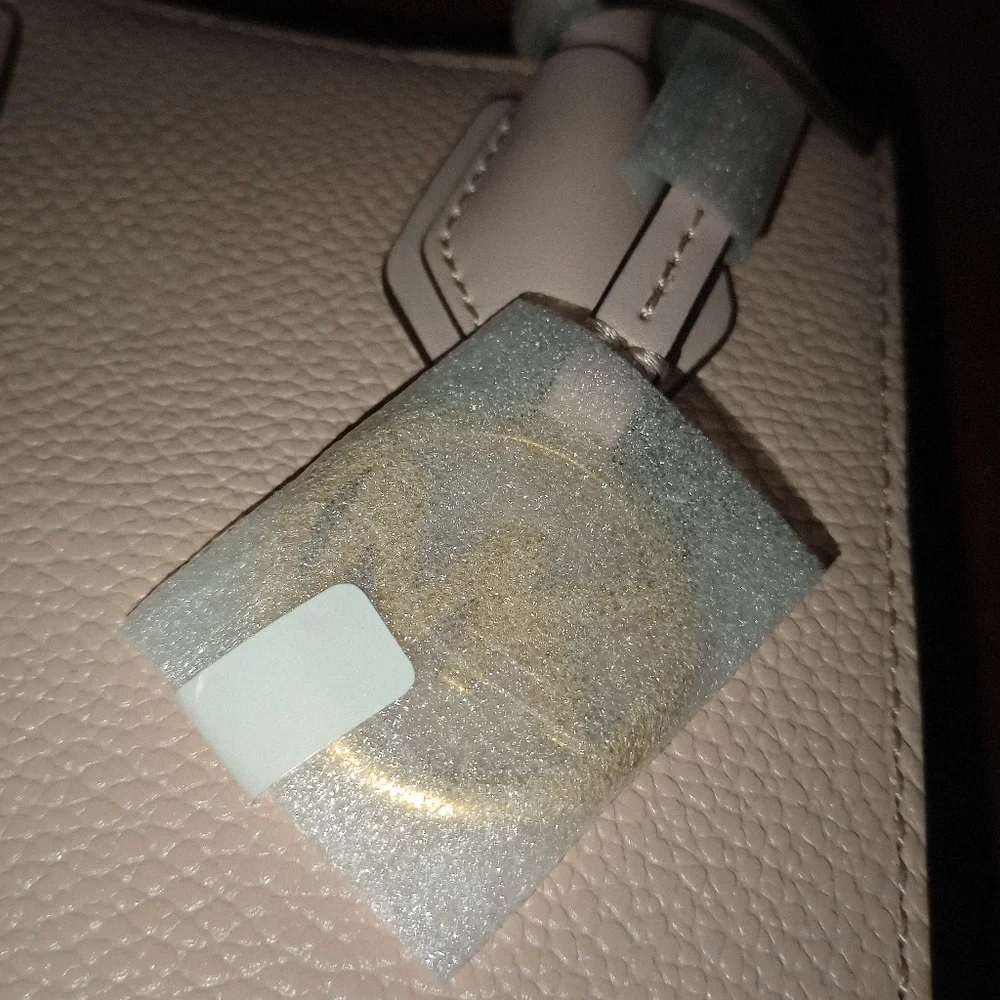 NWT Michael kors Mercer Extra-Small Pebbled Leather Crossbody Bag Powder Blush - Picture 14 of 14